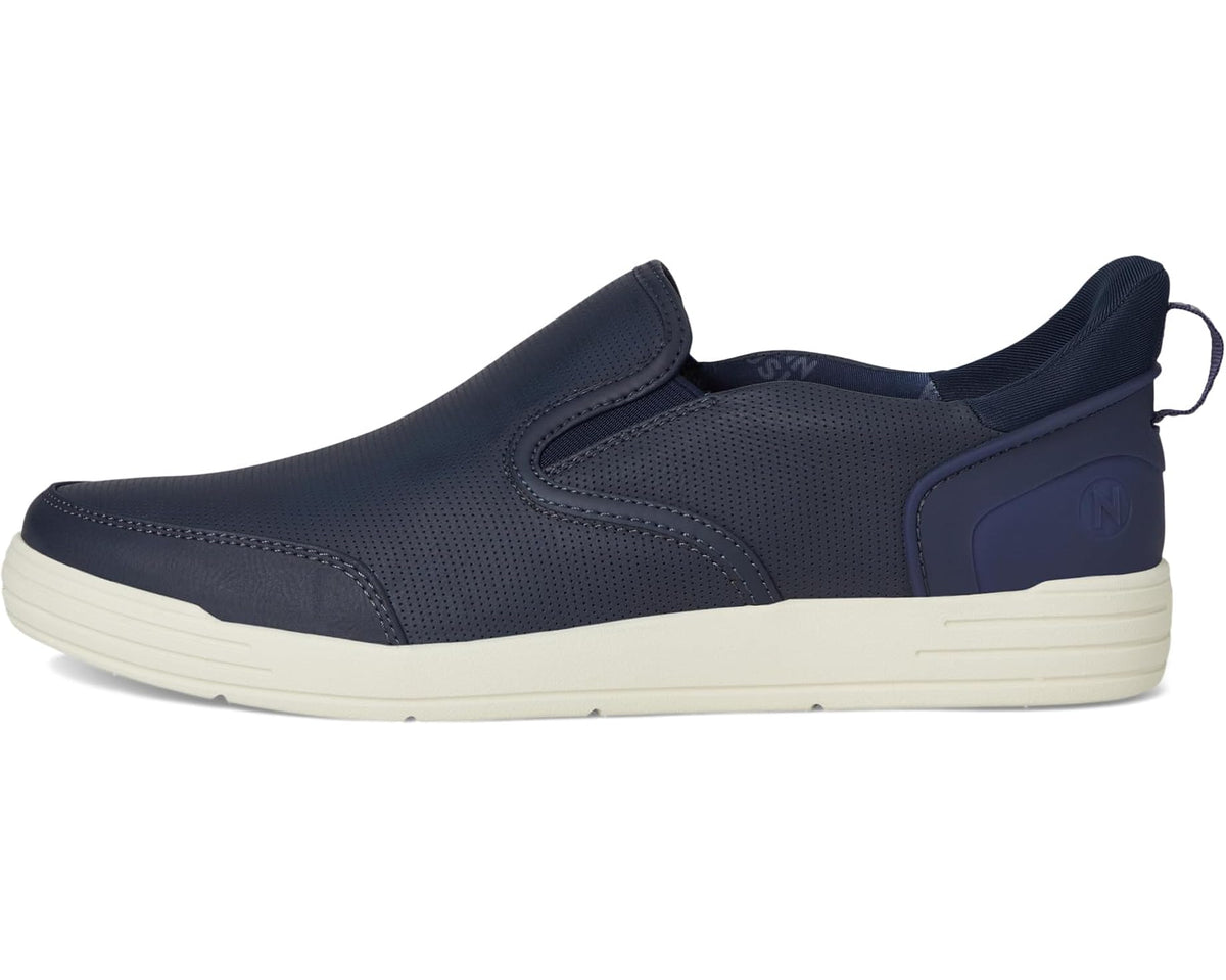 Men's Nunn Bush Kore City Walk EZ Slip-On Sneakers Easy On and Easy Off Navy