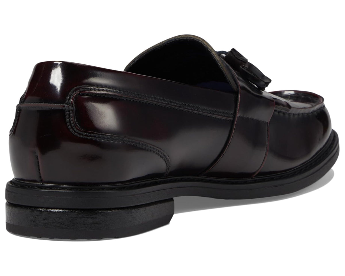 Men's Nunn Bush Keaton Moc Toe Kiltie Tassel Loafers Burgundy Multi