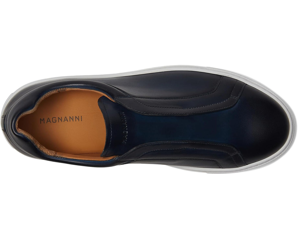 Men's Magnanni Mocasin Elastic Navy