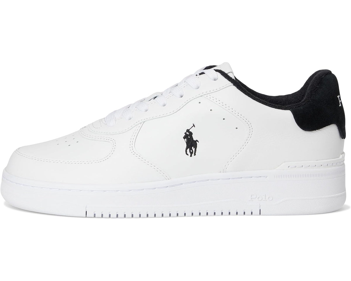 Men's Polo Ralph Lauren Masters Court Leather Sneakers White/Black