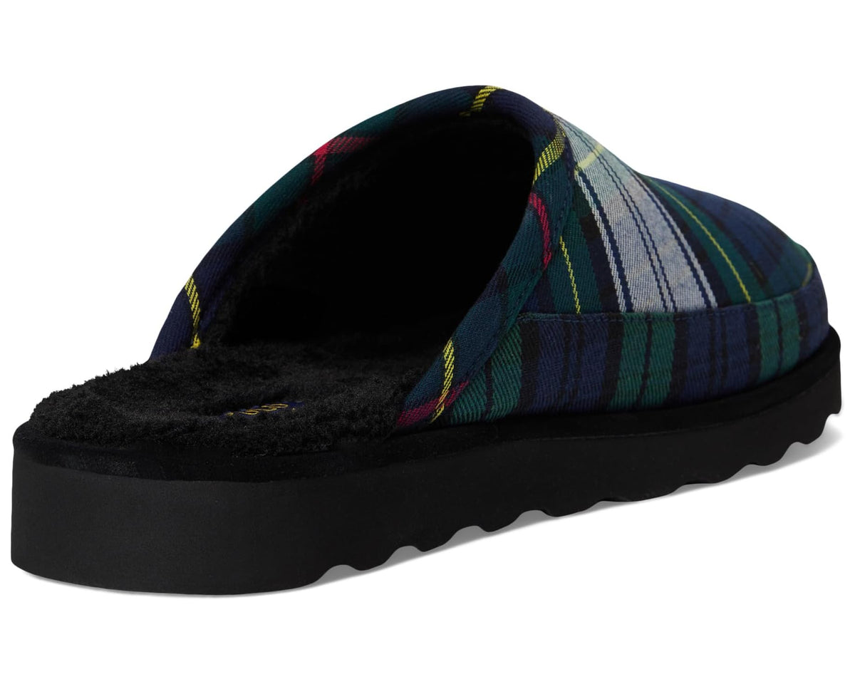 Men's Polo Ralph Lauren Reade Scuff Slippers Blackwatch Plaid