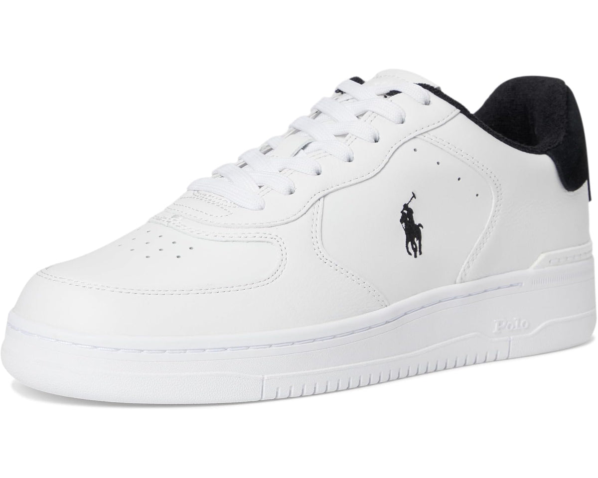 Men's Polo Ralph Lauren Masters Court Leather Sneakers White/Black