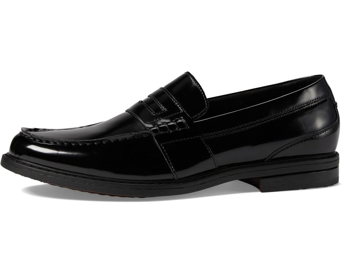 Men's Nunn Bush Lincoln Penny Loafer Black Polished