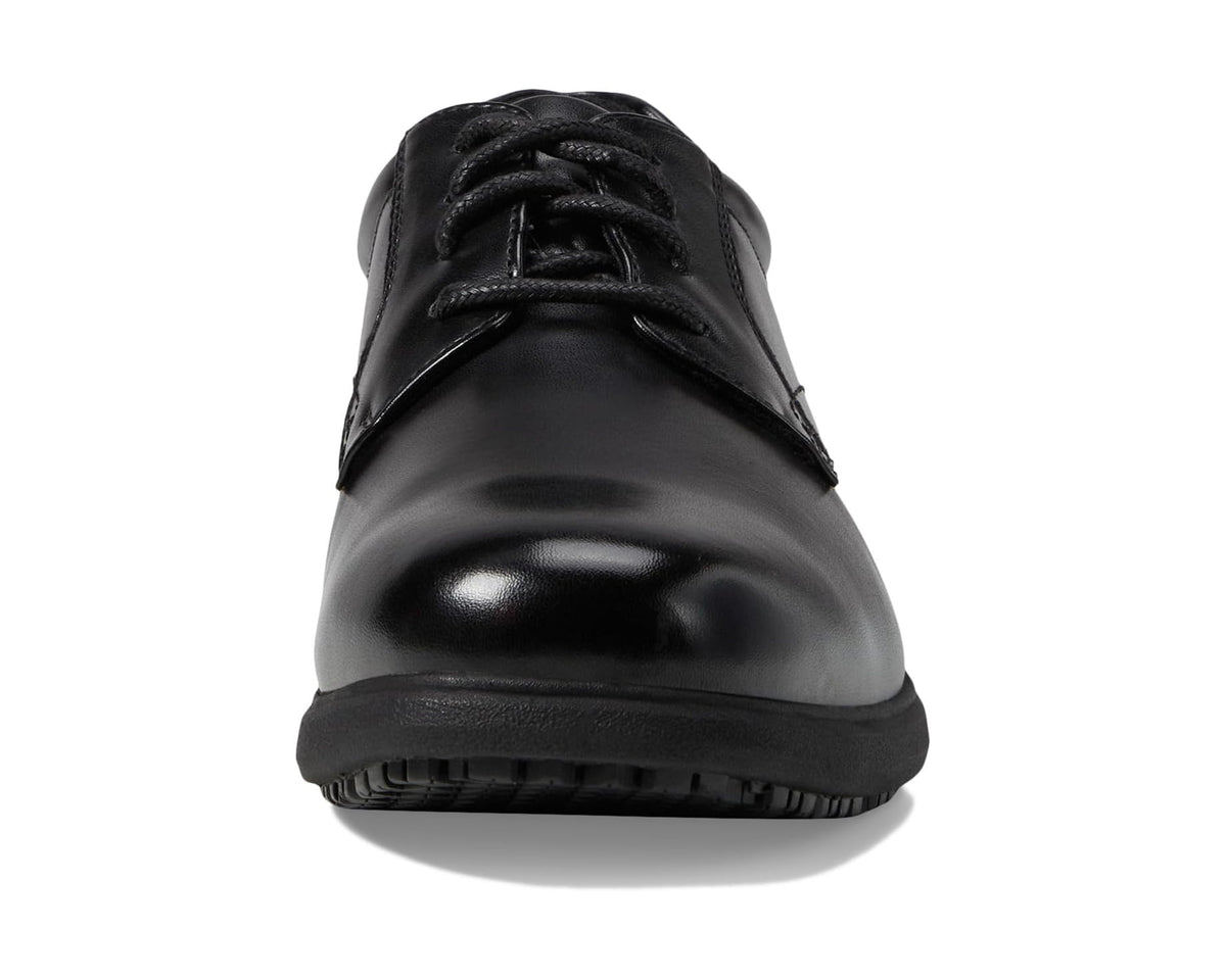 Men's Nunn Bush Sherman Slip Resistant Plain Toe Oxford Black