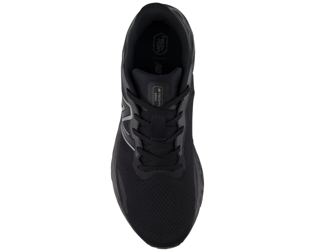 Men's New Balance Fresh Foam Arishi v4 Slip Resistant Black/Black Metallic