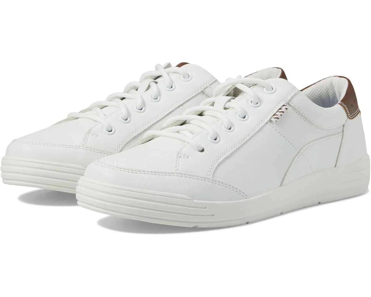Men's Nunn Bush Kore City Walk Oxford Athletic Style Sneaker Lace Up White