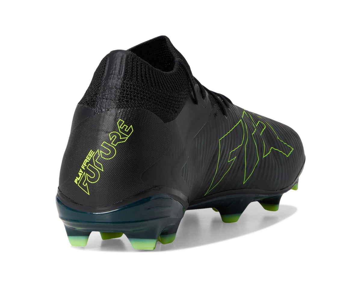Men's PUMA Future 8 Pro Firm, Artificial Ground Soccer Cleats Black/Fizzy Light/Green Terrain
