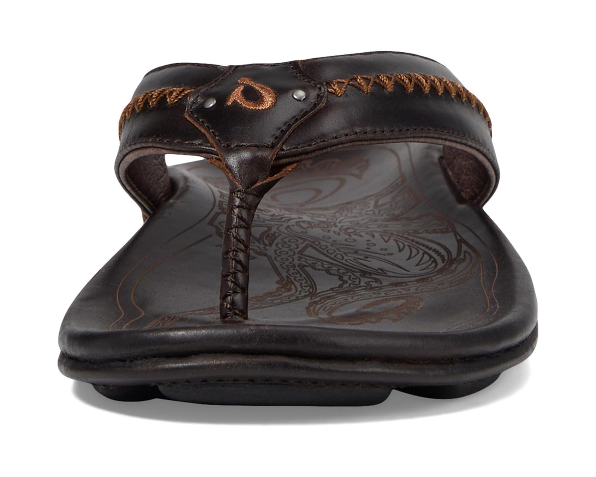Men's OluKai Mea Ola Dark Java/Dark Java