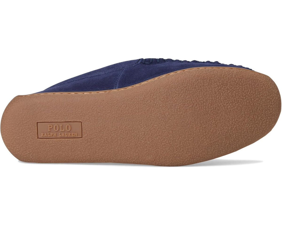 Men's Polo Ralph Lauren Brenan Moc Slippers Navy/Red