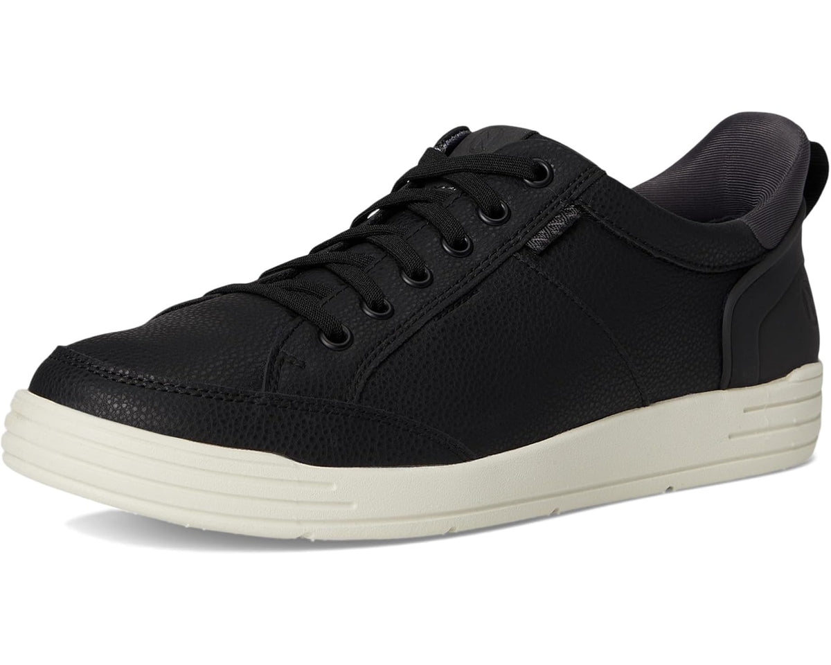 Men's Nunn Bush Kore City Walk EZ Moccasin Toe Lace-Up Lightweight Easy-On Easy-Off Oxford Black