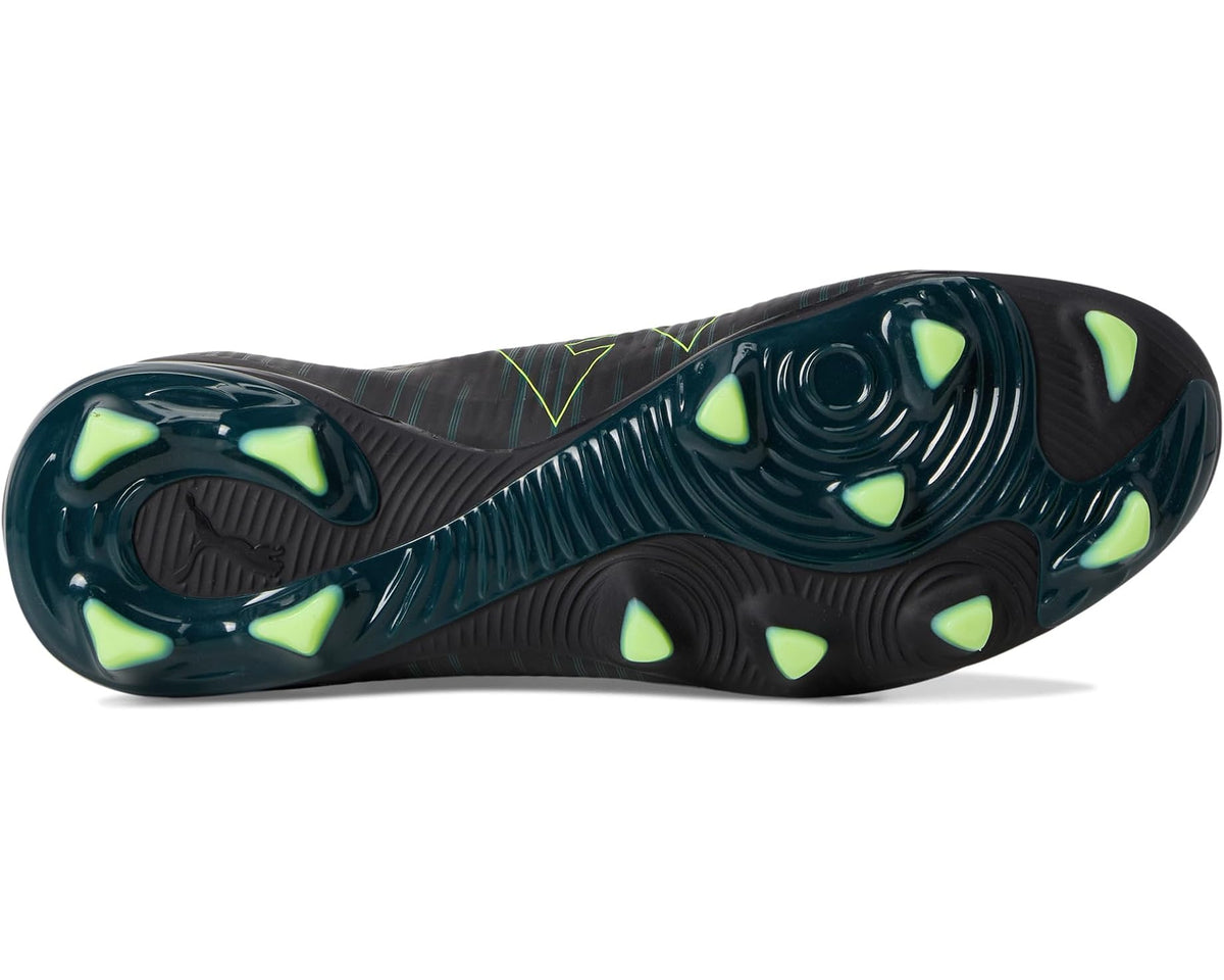 Men's PUMA Future 8 Pro Firm, Artificial Ground Soccer Cleats Black/Fizzy Light/Green Terrain