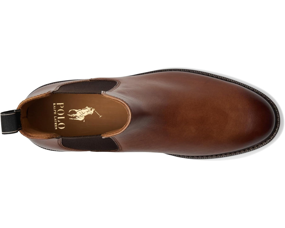 Men's Polo Ralph Lauren Asher Leather Chelsea Boots Tan