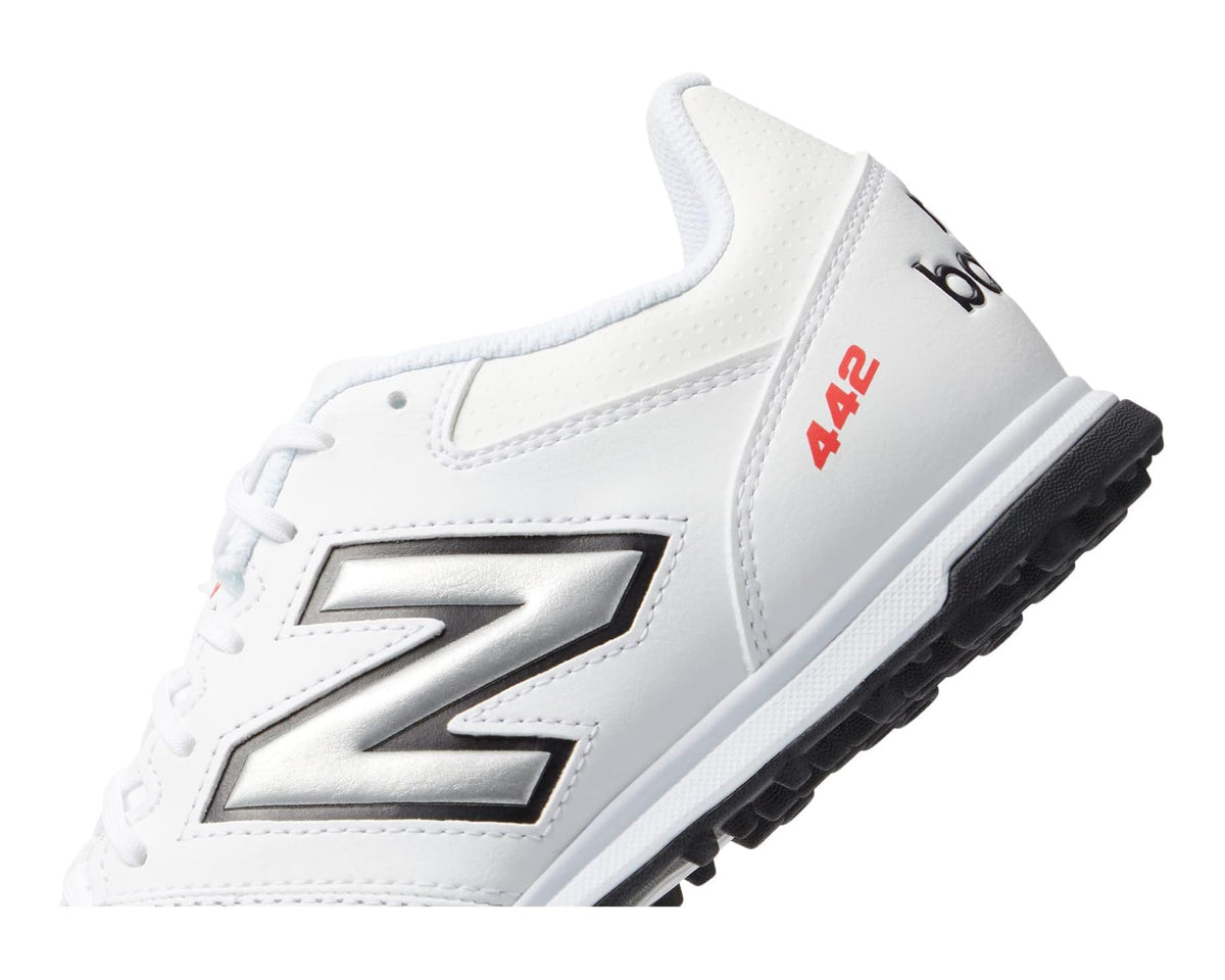Men's New Balance 442V2 Team TF Soccer Cleats White/Black