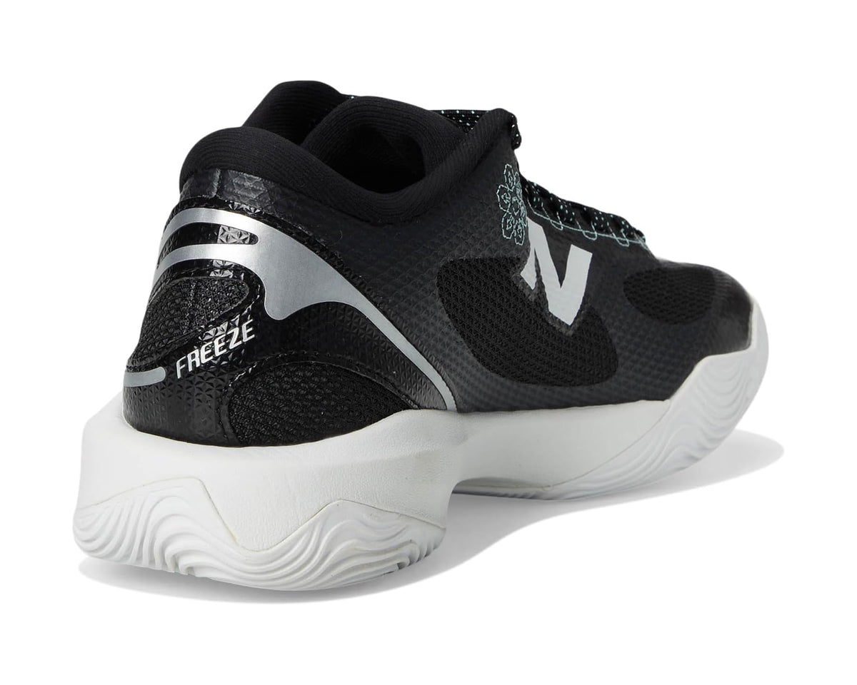 Men's New Balance FreezeLX v5 Box Lacrosse Cleats Black/White