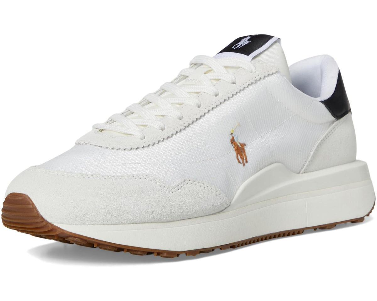 Men's Polo Ralph Lauren Train 89 Suede-Paneled Sneakers Deckwash White/Multi Pp