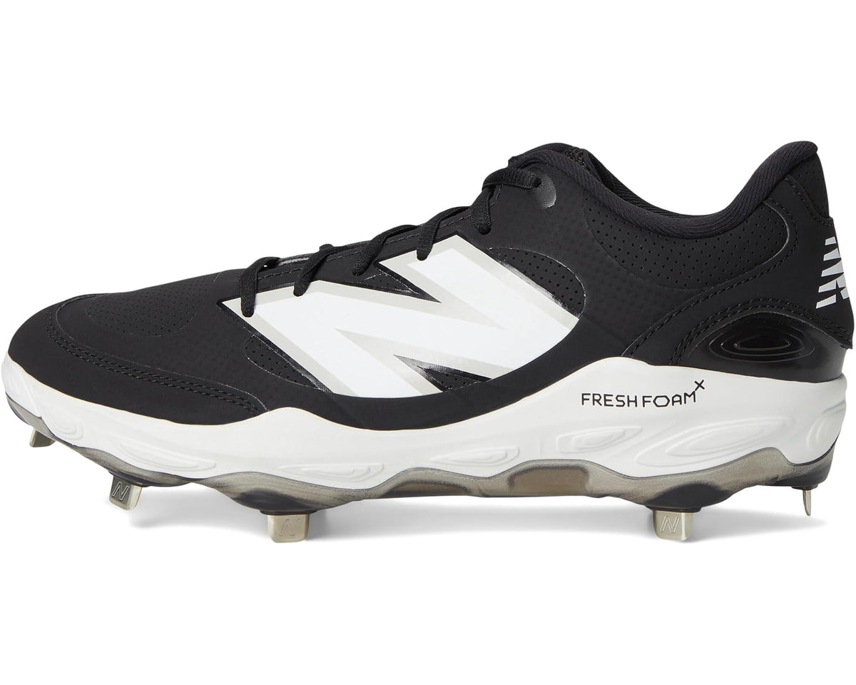 Men's New Balance Fresh Foam X 3000v7 Synthetic Baseball Cleats Black/White