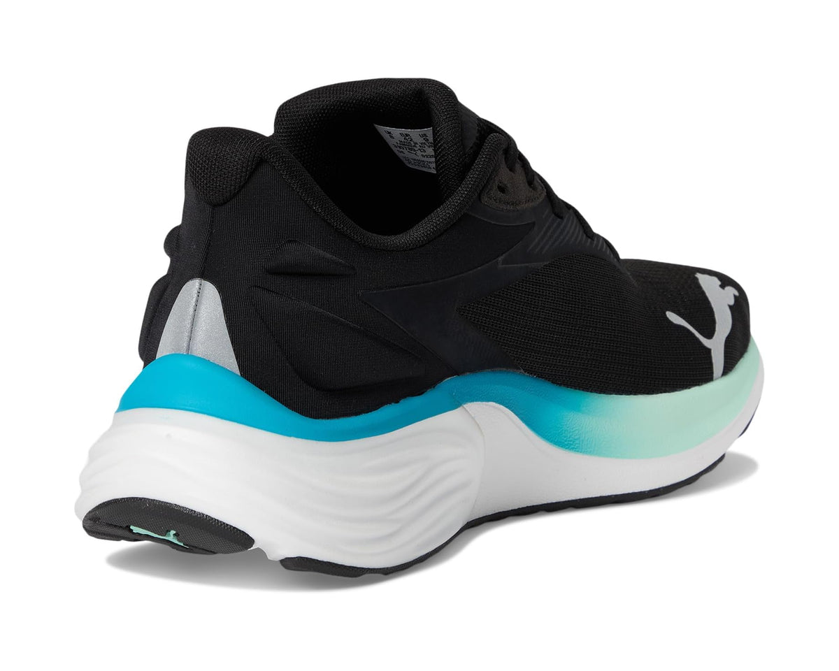 Men's PUMA Electrify Nitro 4 Running Shoes Black/Mint Melt/Speed Blue