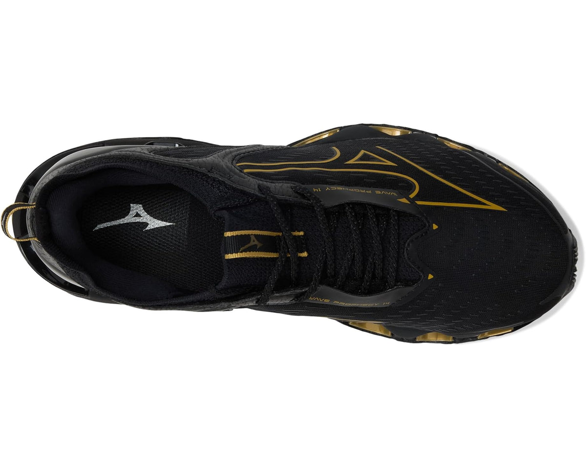 Men's Mizuno Wave Prophecy 14 Black/Gold