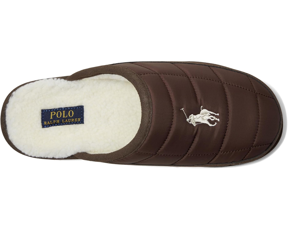 Men's Polo Ralph Lauren Reade Scuff II Slippers Chocolate/Cream