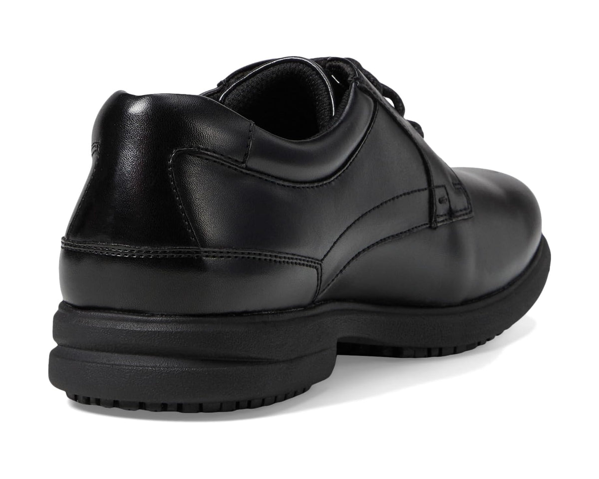 Men's Nunn Bush Sherman Slip Resistant Plain Toe Oxford Black