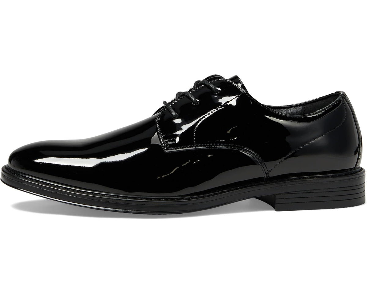 Men's Nunn Bush Centro Flex Formal Plain Toe Oxford Black Patent