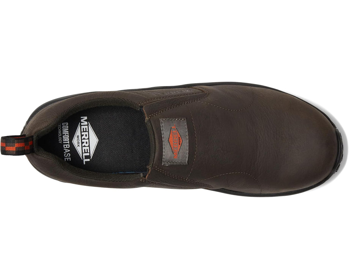 Men's Merrell Work Jungle Moc Leather Composite Toe Espresso