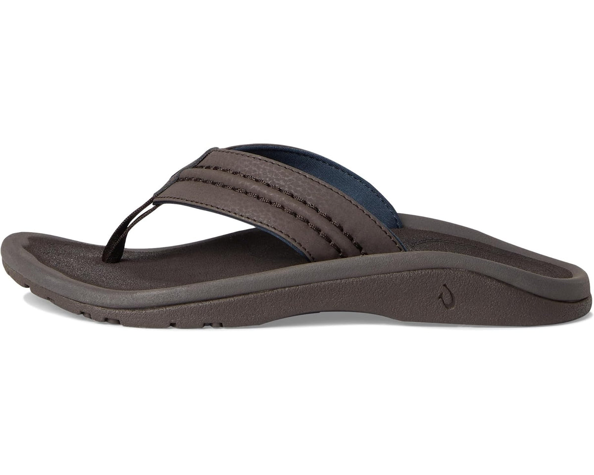 Men's OluKai Hokua Dark Wood/Dark Wood