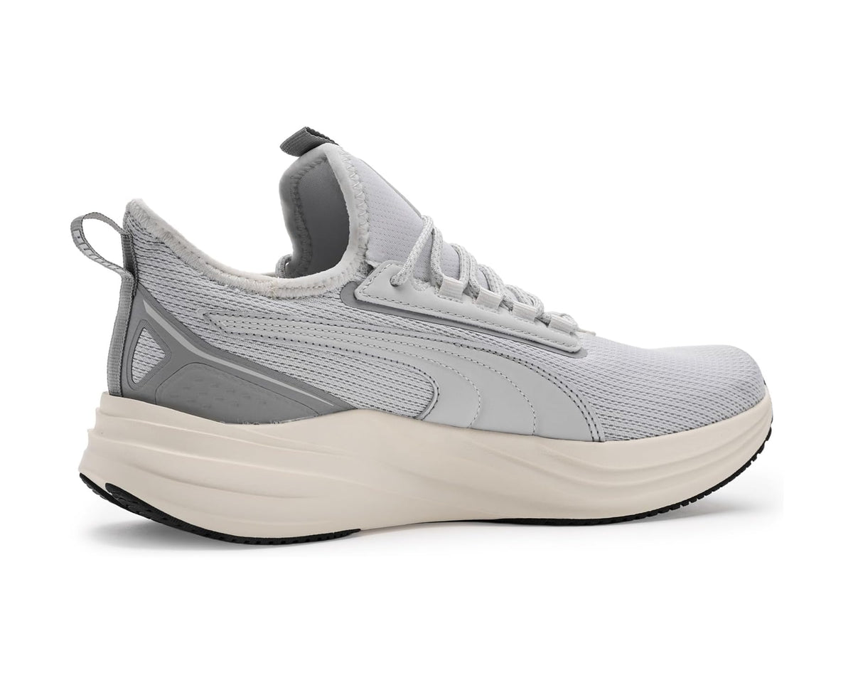 Men's PUMA Darter Pro 2 Running Shoes Feather Gray/Warm White/Gray Echo