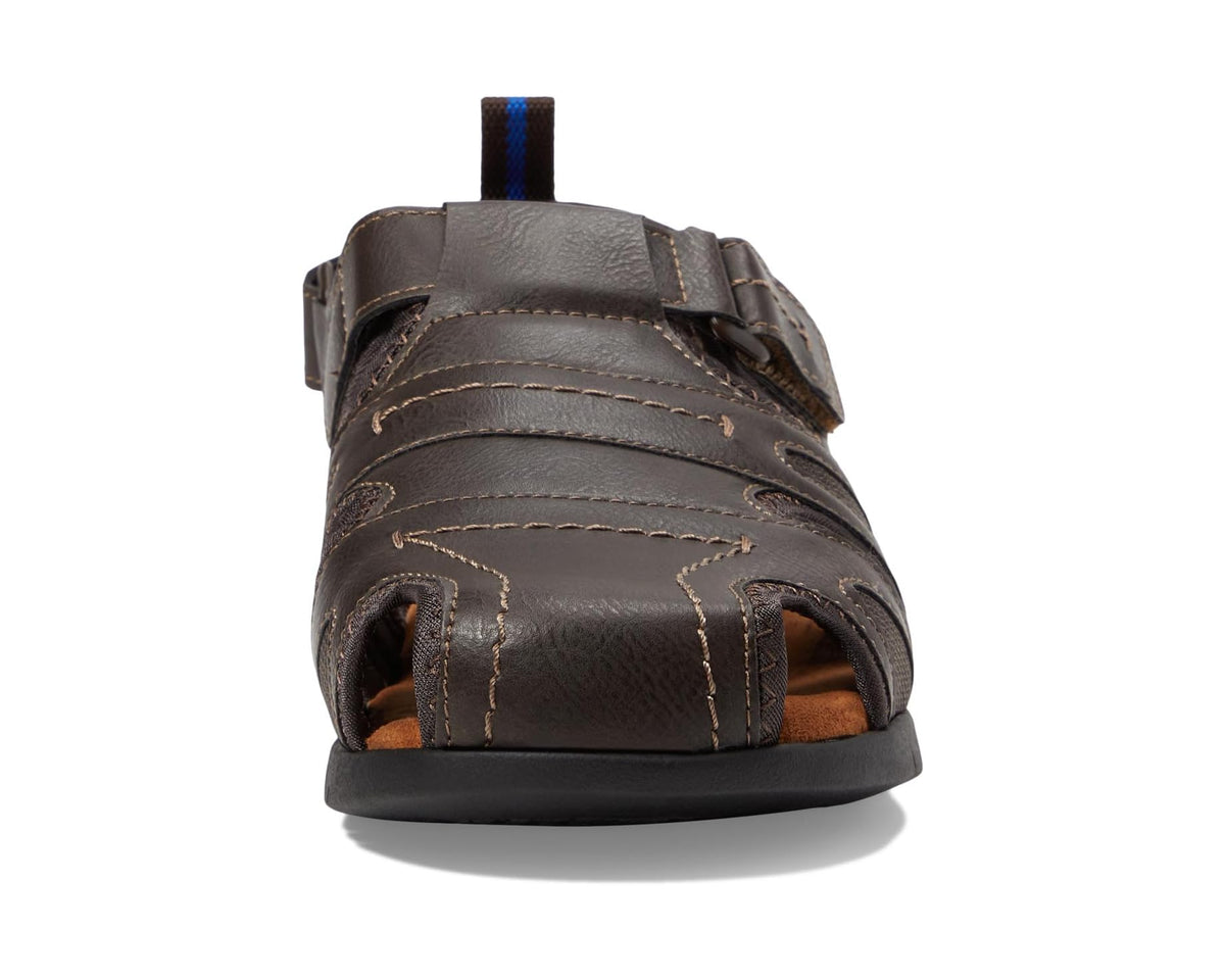 Men's Nunn Bush Rio Grande Fisherman Closed Toe Sandal Brown