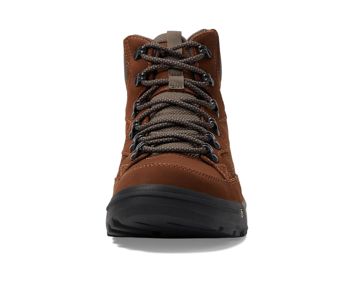 Men's Oboz Burke Mid Leather B-Dry Grizzly