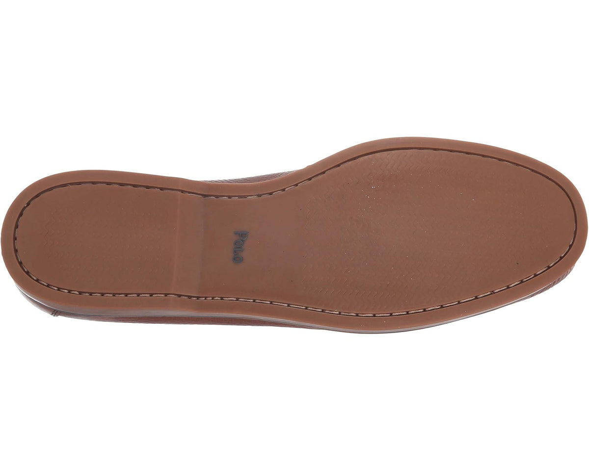 Men's Polo Ralph Lauren Bienne Boat Shoe Tan Oiled Tumbled Leather