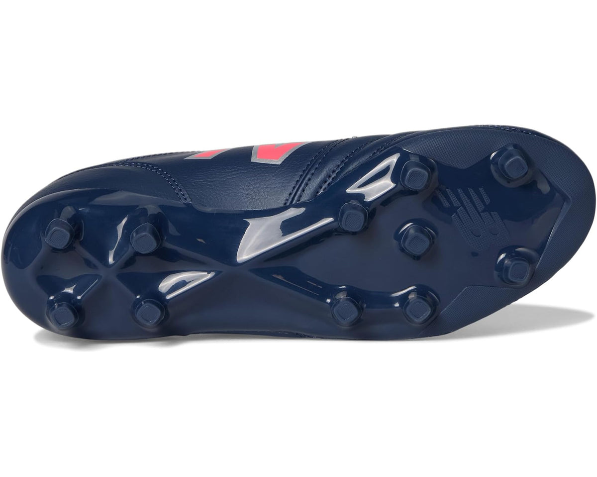 Men's New Balance 442 Academy FG V2 Soccer Cleats NB Navy/Silver/Energy Red