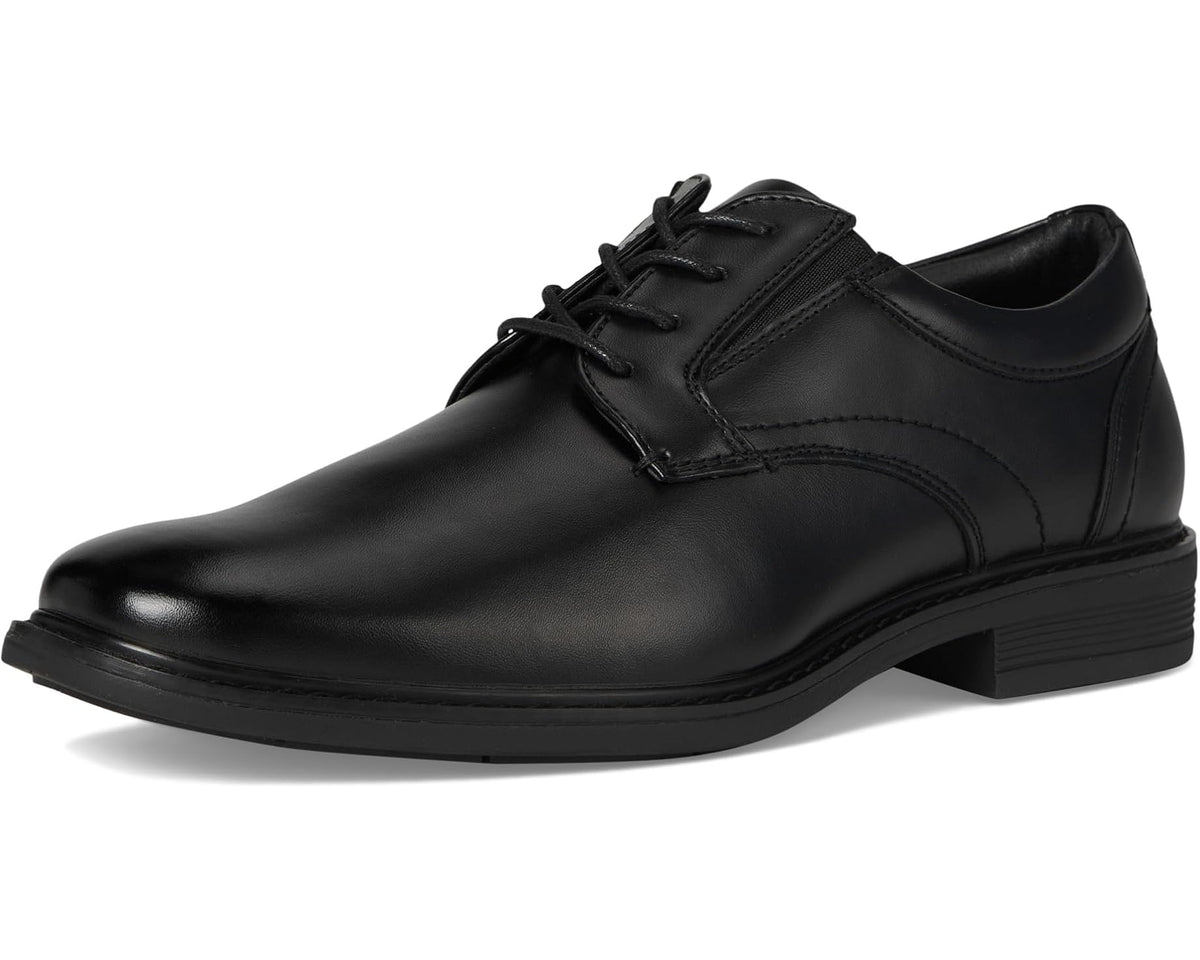 Men's Nunn Bush Jarvis Plain Toe Oxford Dress Casual Business Formal Lace Up Black