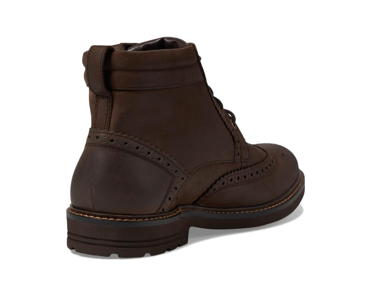 Men's Nunn Bush Odell 2.0 Wingtip Dress Casual Chukka Leather Boots Brown