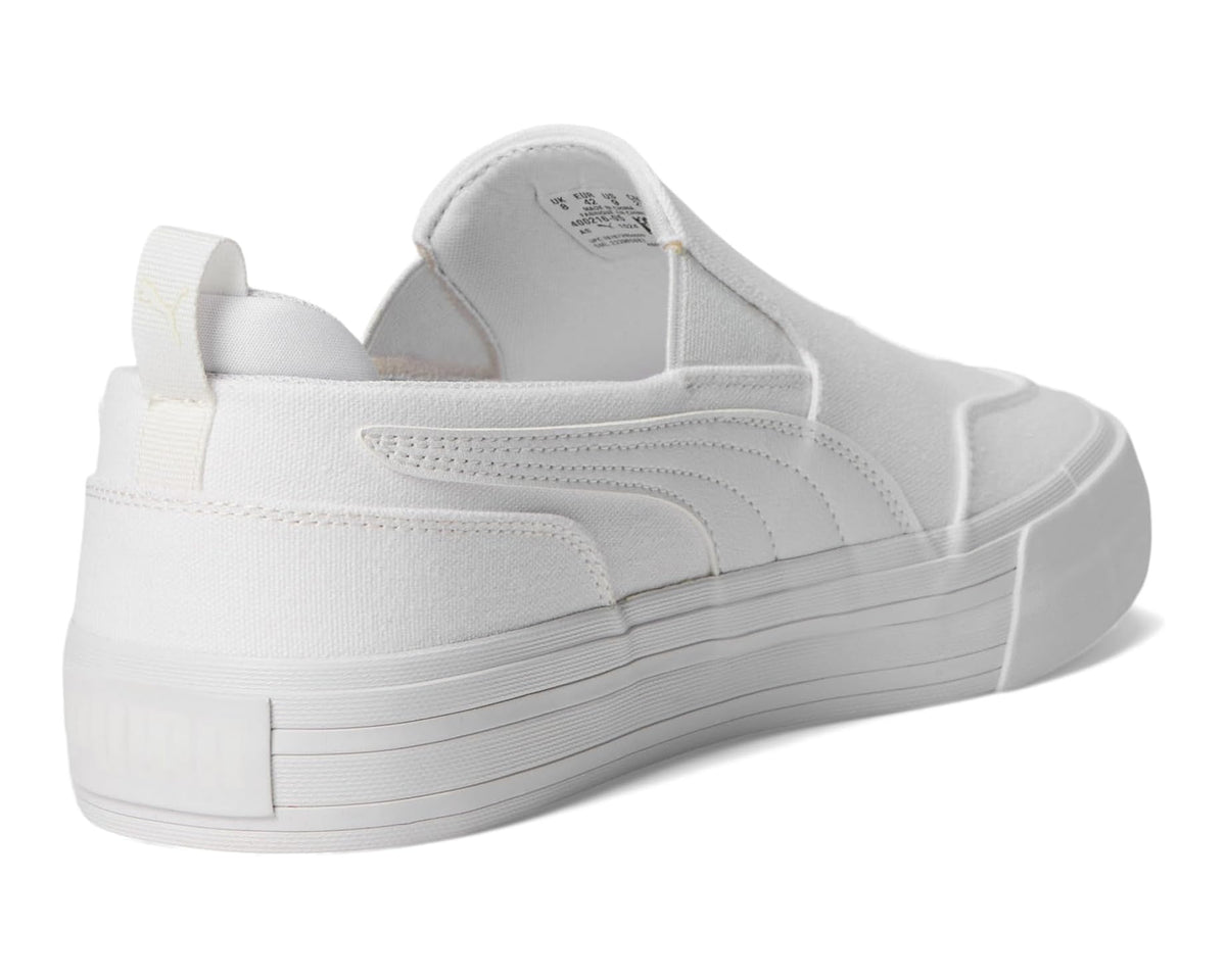 Men's PUMA Court Classic Vulc Slip On Sneakers Puma White/Puma White