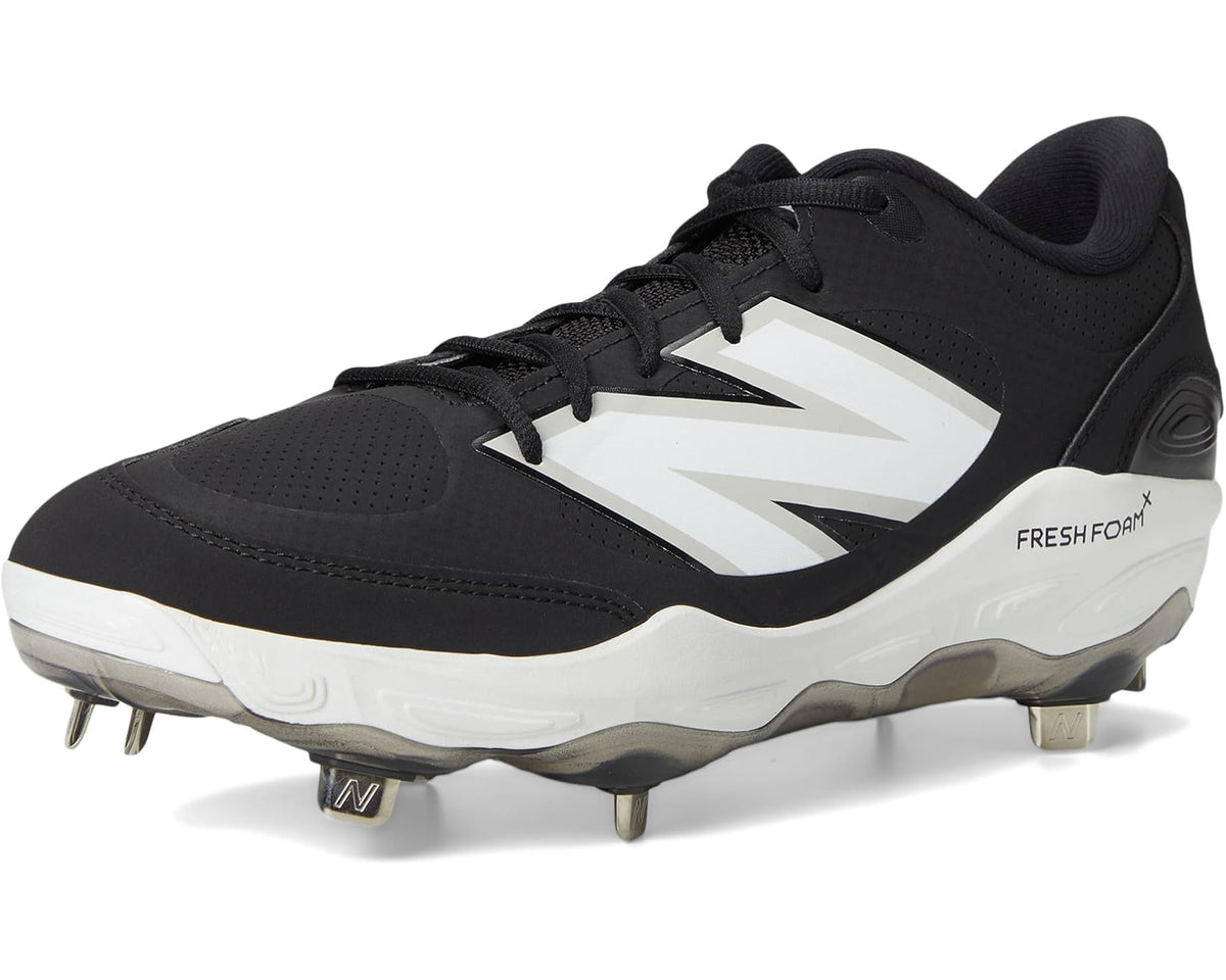 Men's New Balance Fresh Foam X 3000v7 Synthetic Baseball Cleats Black/White