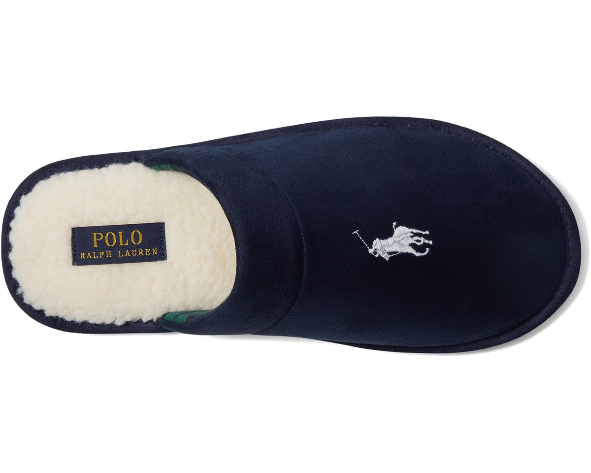 Men's Polo Ralph Lauren Klarence Scuff Slipper Navy/Red 1