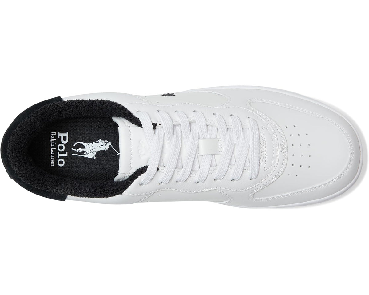 Men's Polo Ralph Lauren Masters Court Leather Sneakers White/Black