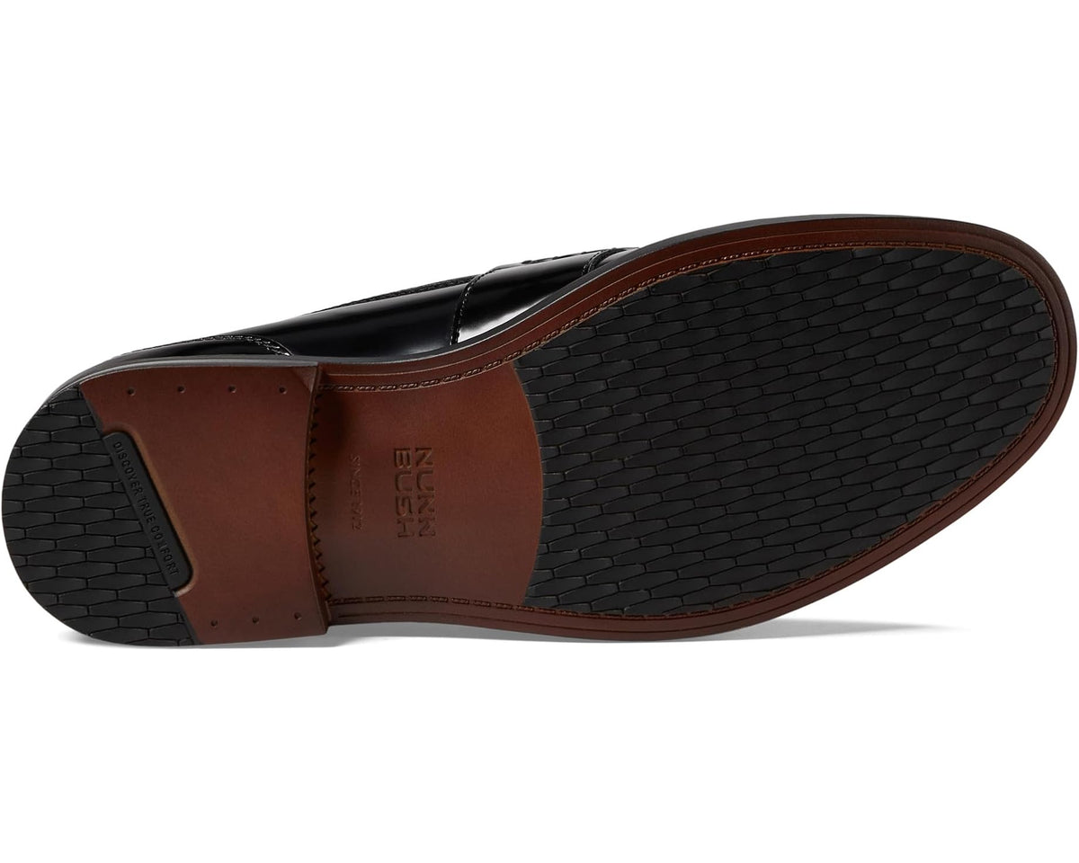 Men's Nunn Bush Lincoln Penny Loafer Black Polished