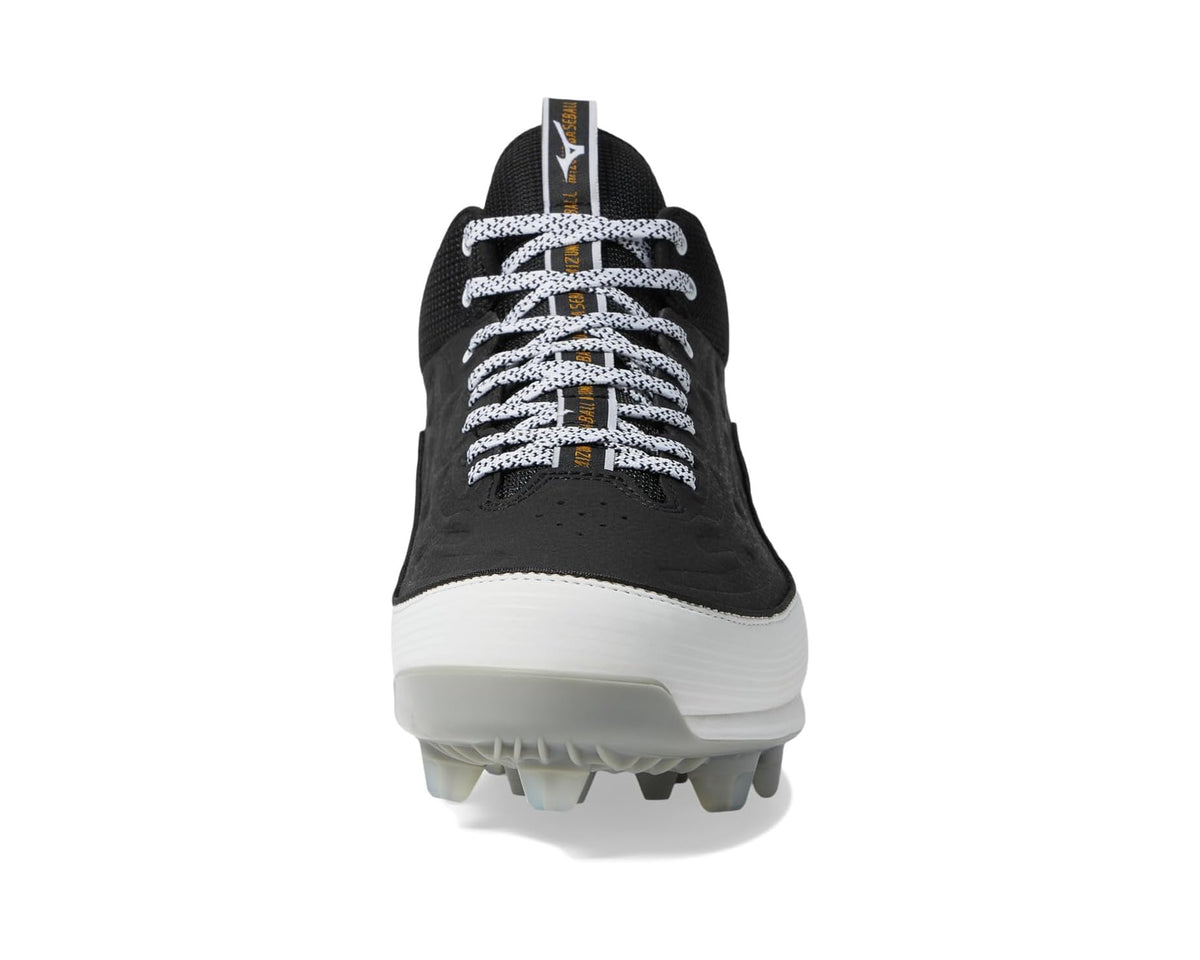 Men's Mizuno Ambition 3 Mid TPU Baseball Cleats Black/White