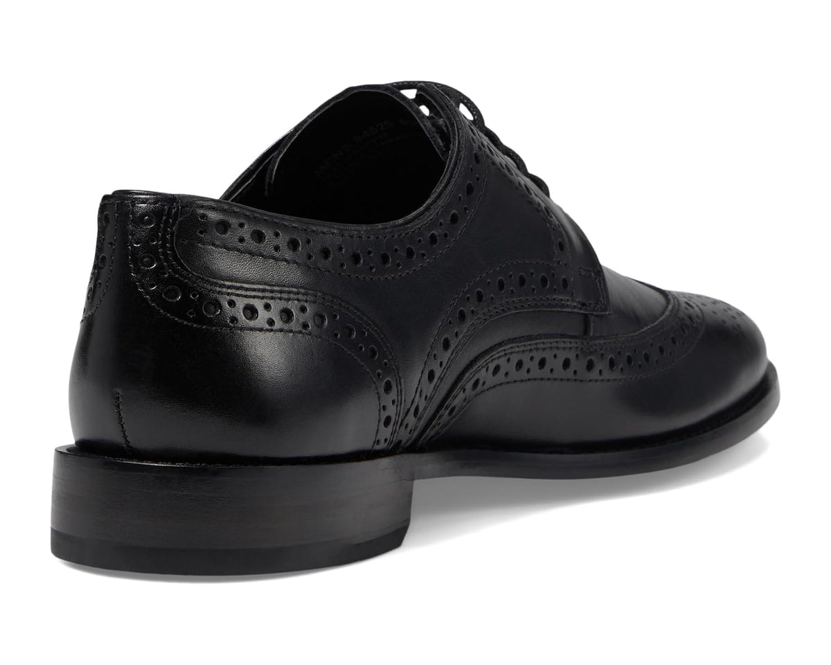 Men's Nunn Bush Nelson Wing Tip Dress Casual Oxford Black