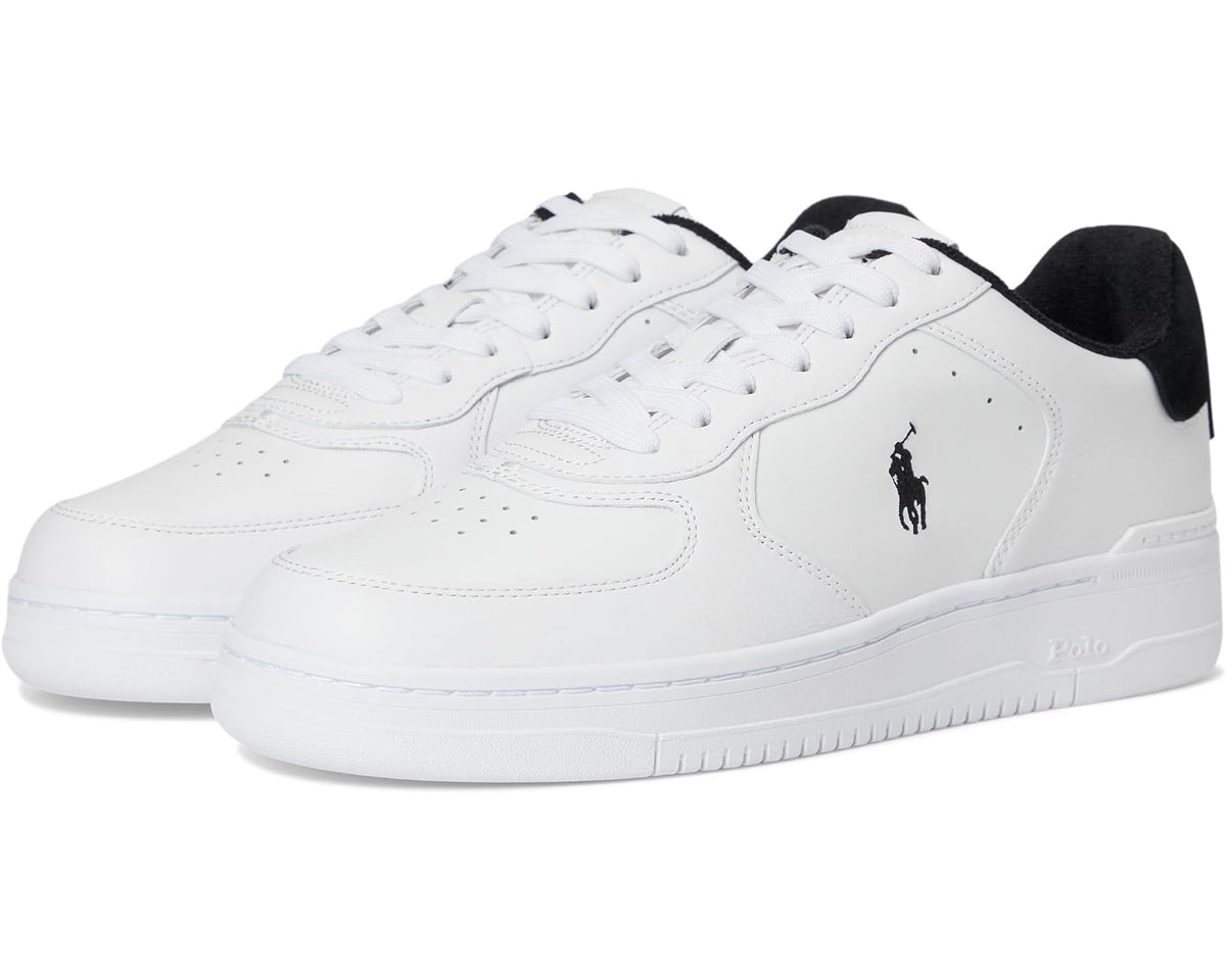 Men's Polo Ralph Lauren Masters Court Leather Sneakers White/Black