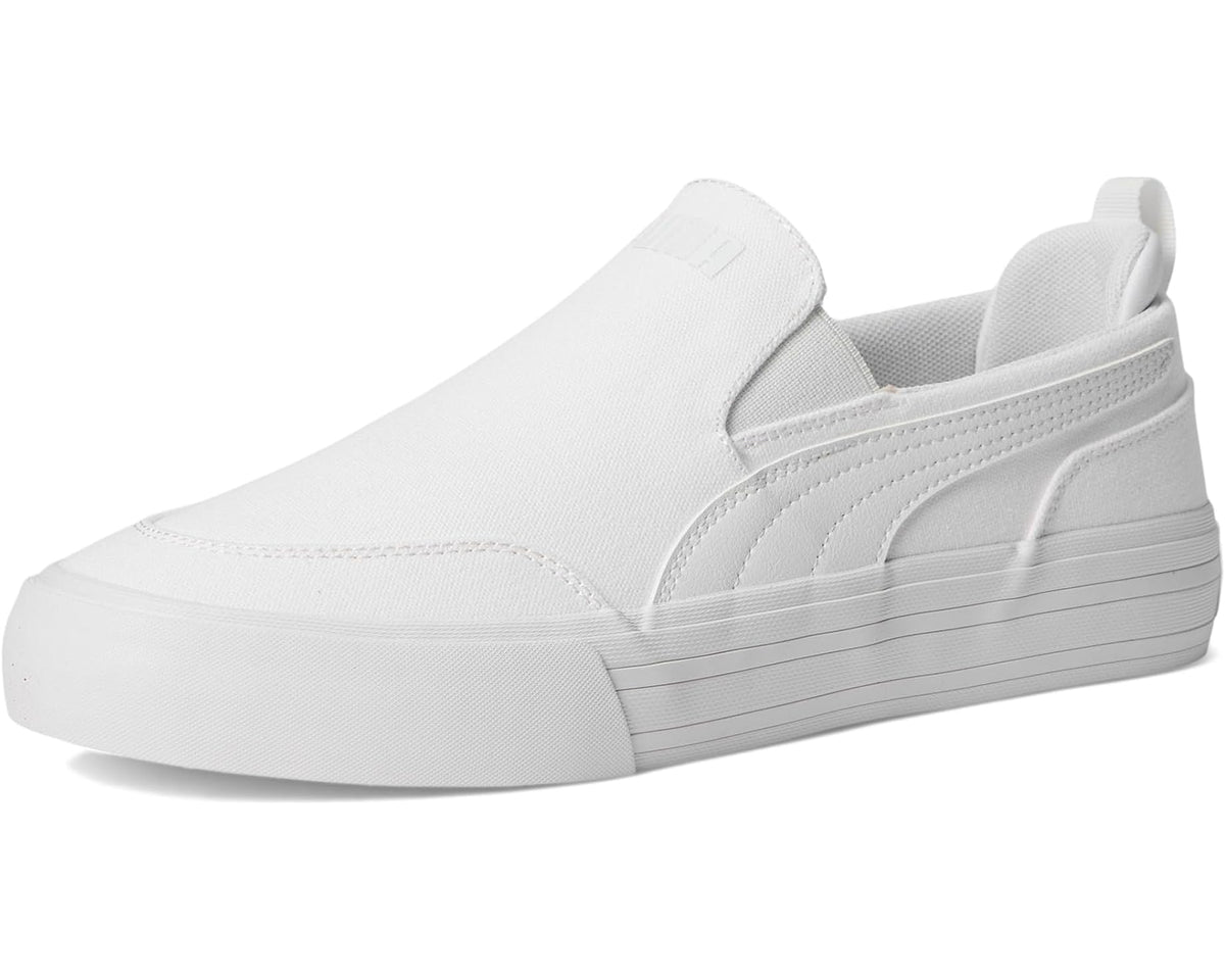 Men's PUMA Court Classic Vulc Slip On Sneakers Puma White/Puma White