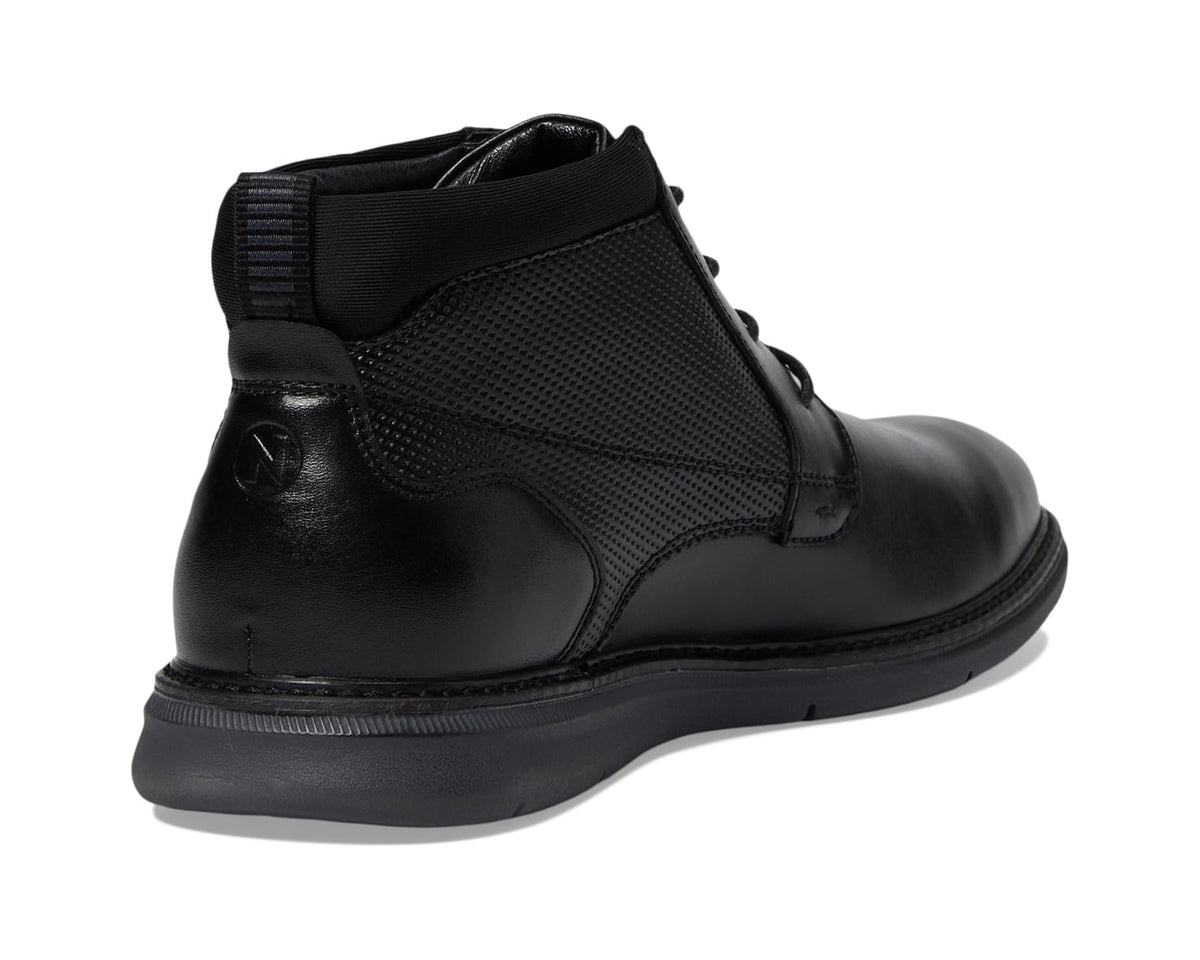 Men's Nunn Bush Chase Plain Toe Chukka Contemporary Fashion Boot Black