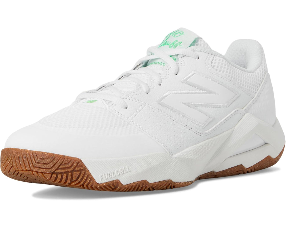 Men's New Balance FuelCell Delray V2 Tennis Shoes White/Green Apple