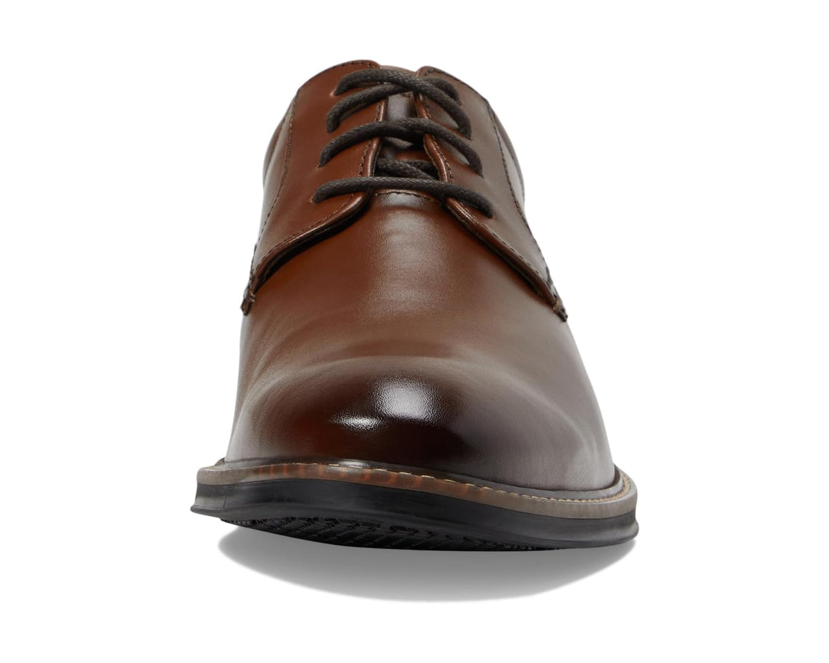Men's Nunn Bush Calderone Plain Toe Oxford Cognac