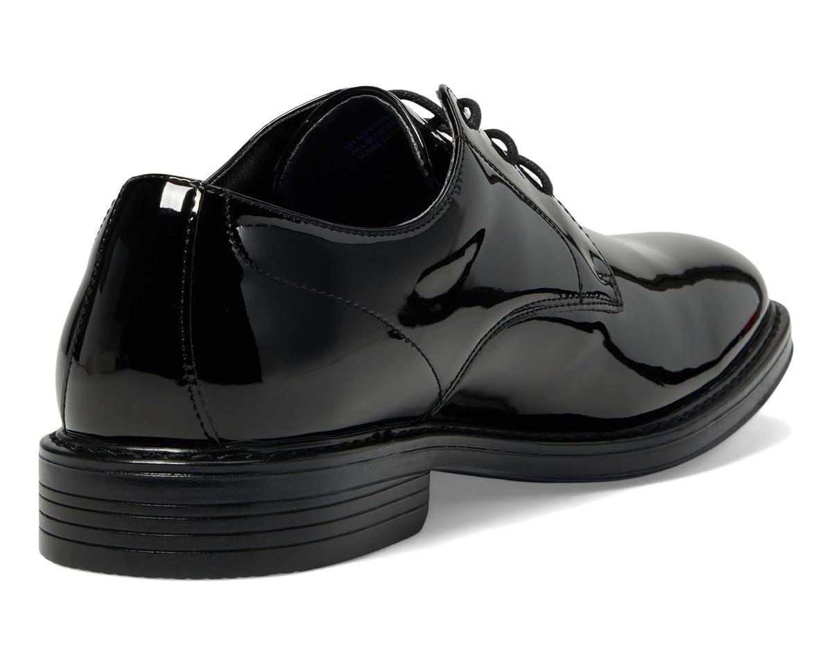 Men's Nunn Bush Centro Flex Formal Plain Toe Oxford Black Patent