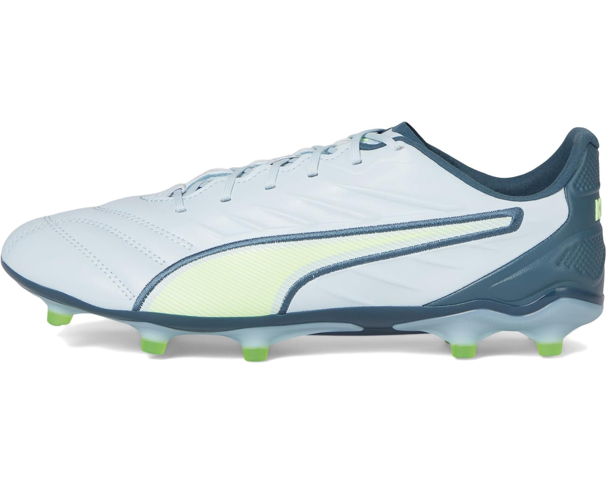 Men's PUMA King Pro Firm Ground/Artificial Ground Soccer Cleats Frosted Dew/Fizzy Apple/Gray Skies