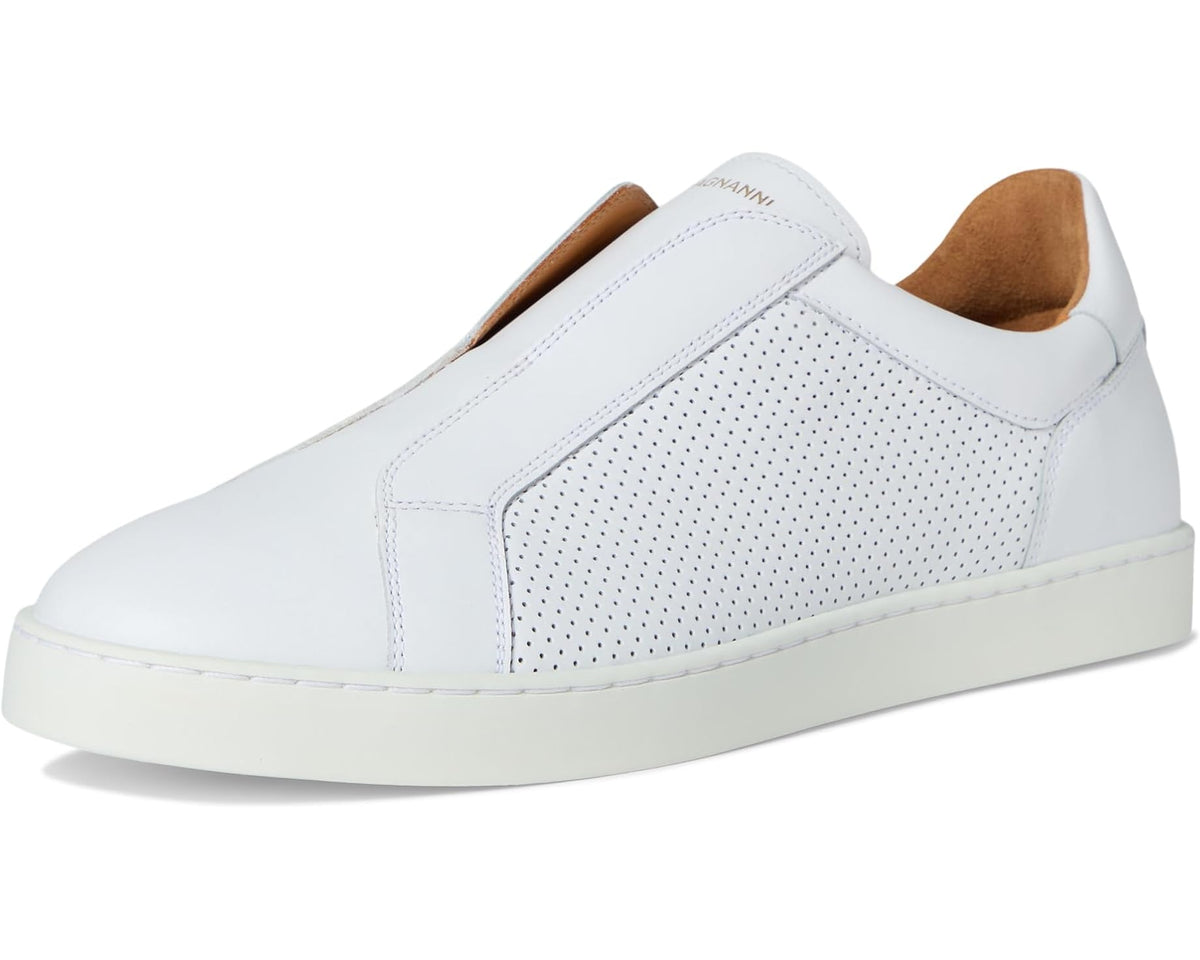 Men's Magnanni Costa Slip Perf White