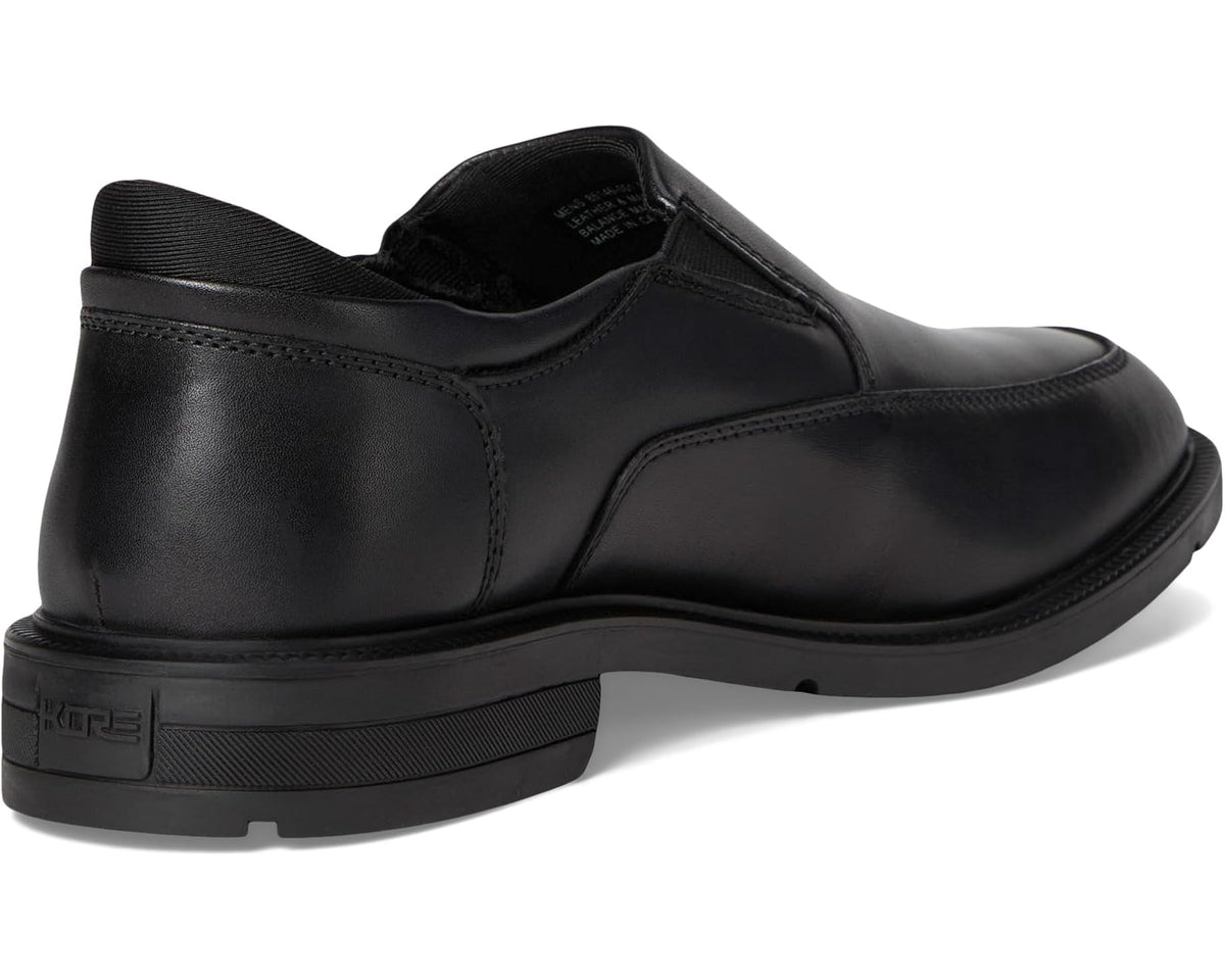 Men's Nunn Bush Kore Ez Icon Moccasin Toe Slip-On Easy-On Easy-Off Dress Casual Shoe Loafer Black